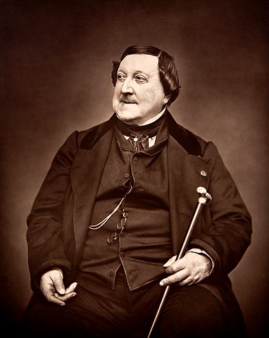 Rossini photographed by Étienne Carjat, 1865